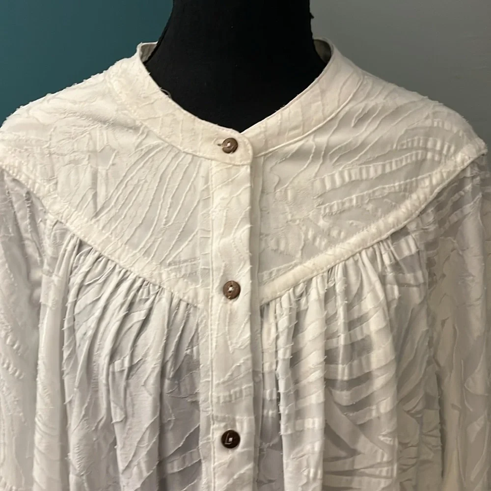 NEW Free People Can’t Stop Dreaming White Tunic Size Small